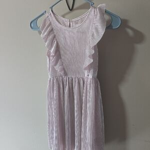 Nannette Light Purple Striped Kids Dress